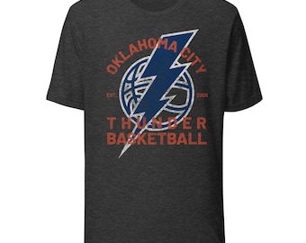 Oklahoma City Thunder Retro Basketball Shirt, Vintage Game Day Tee
