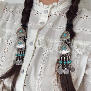 Central Asian Traditional Ethnic Style Hair Accessories, Kazakh Kyrgyz Jewelry, National Patterns from Ancient Silk Road!