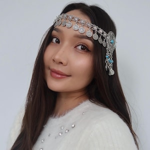 Central Asian traditional  ethnic style hair accessories,kazakh kyrgyz jewelry headwear,national patterns from ancient Silk Road!