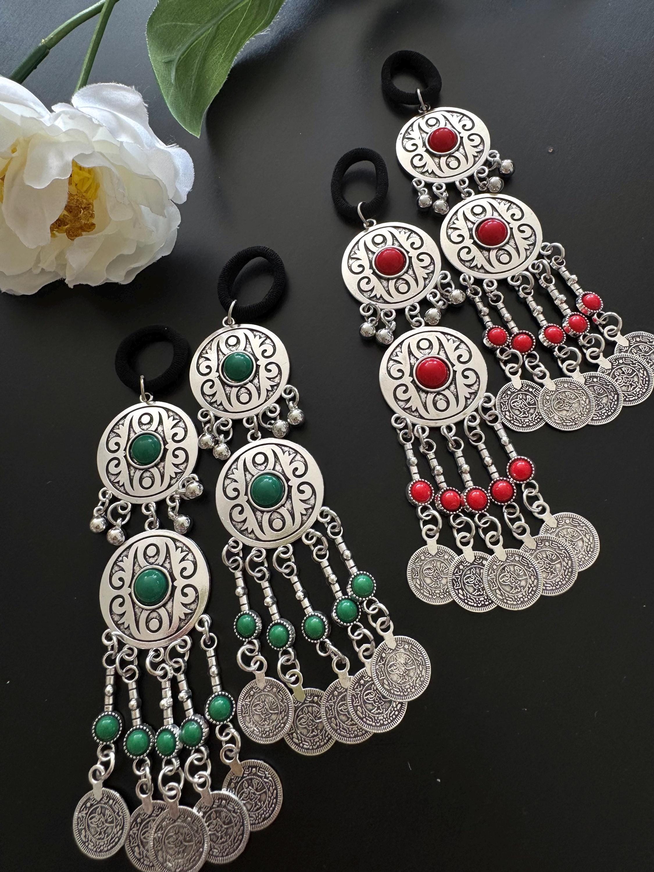 Kazakh Kyrgyz Hair Jewelry, Ethnic Coin Hair Accessories - Etsy