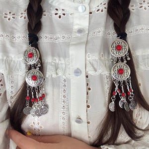 Central Asian Traditional Ethnic Style Hair Accessories, Kazakh Kyrgyz Jewelry, National Patterns from Ancient Silk Road!