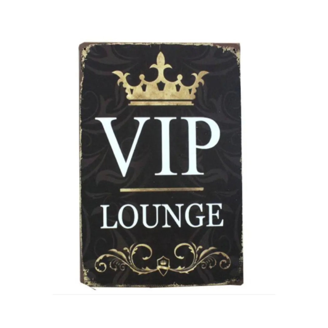 Vip Closed Lounge VIP Bar Open Closed Metal Tin Sign Iron Painting Pub Café Wall ...