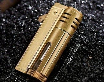 Cadeau bruidsjonker, messing aansteker, miniaansteker, cadeauaansteker, cadeau voor mannen, cadeau bruiloft, kerosineaansteker