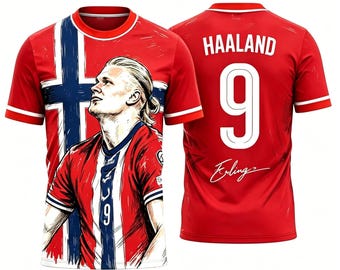 2026 Norway Haaland #9 Soccer Jersey Football Shirt Norway Fan Jersey Men Women Sports Tee Gift Adult Sizes