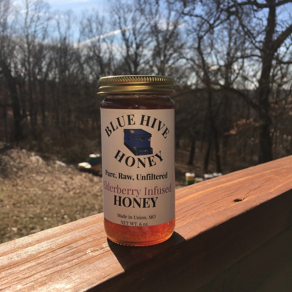 Elderberry Infused Honey