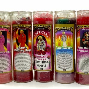 Velas de Santa Muerte preparadas image 1