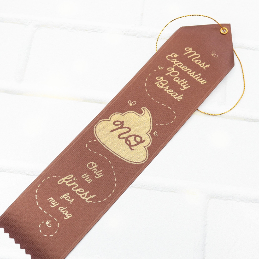 Pointed Top NQ Ribbon Custom Colors Most Expensive Potty Break 2 X 8 ...