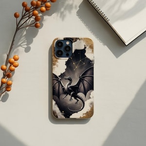 Fourth Wing Phone Case, Aesthetic Dragon Phone Case, Dragon Riders Quadrant Basgiath Onyx Storm Fourth Wing Phone Case