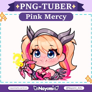 Overwatch 2 / Pink Mercy PNGtuber / Pink Mercy Overwatch 2 / Twitch-Streamer / Veadotube Mini