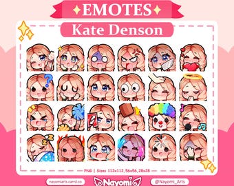 Dead by Daylight / Kate Denson 24 Emotes / Full Pack / Dead by Daylight Emotes / Emotes For Twitch & Discord
