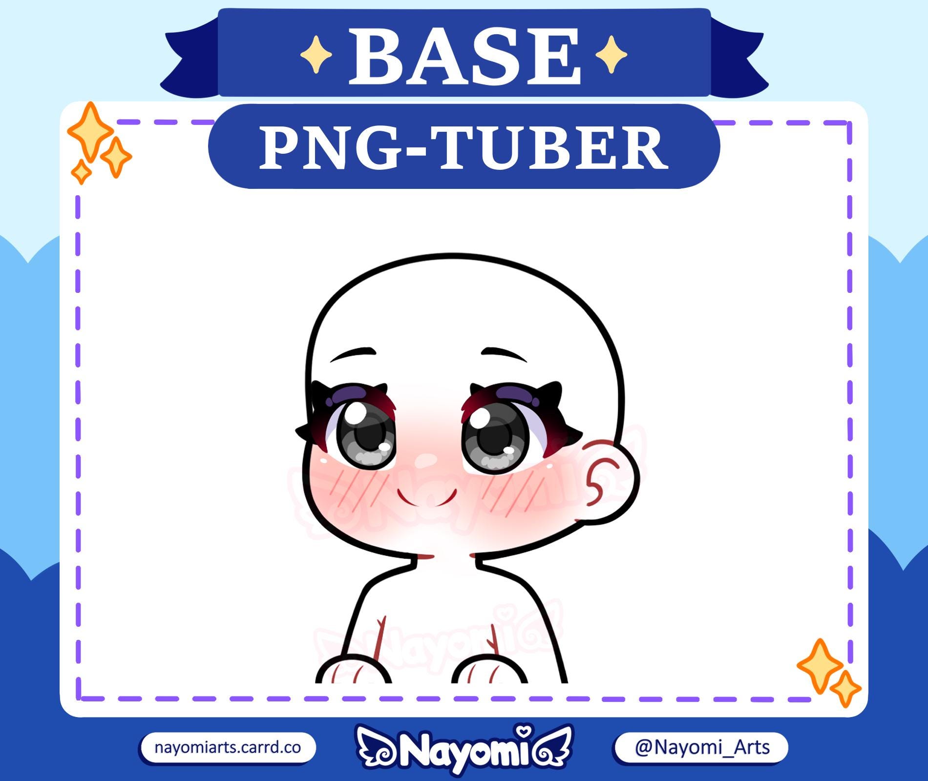 Pacchetto base PNGTuber / PNGTuber personalizzato / Streamer Twitch / Veadotube Mini