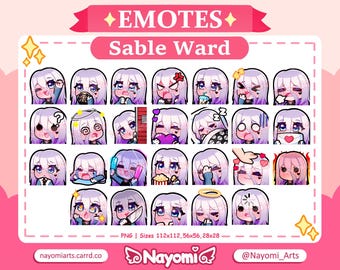 Dead by Daylight / Sable Ward 26 Emotes / Full Pack / Sable Ward Dead by Daylight / Dead by Daylight Emotes / Emotes For Twitch & Discord