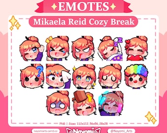 Dead by Daylight / Mikaela Reid 13 Emotes / Pack 1 / Dead by Daylight Emotes / Emotes For Twitch & Discord