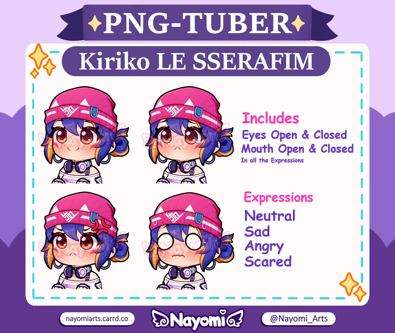 Overwatch 2 / Kiriko pngtuber / Kiriko Overwatch 2 / Twitch Streamer ...