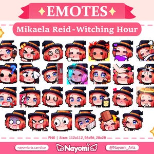 Dead by Daylight / Mikaela Reid Witching Hour 27 Emotes / Full Pack / Dead by Daylight Emotes / Emotes For Twitch & Discord