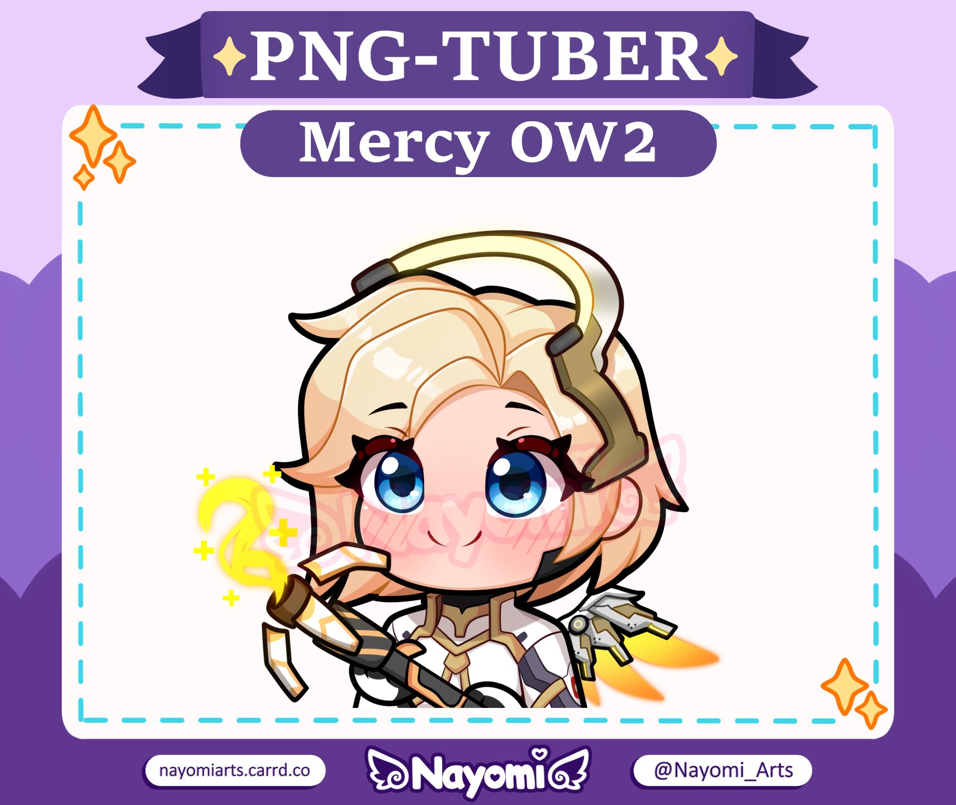 Overwatch 2 / Mercy pngtuber / Mercy Overwatch 2 / Twitch Streamer / Veadotube Mini