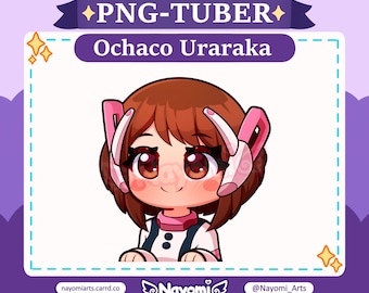 My Hero Academia / Ochaco Uraraka pngtuber / Uraraka My Hero Academia / Streamer Twitch / Veadotube Mini