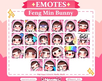 Dead by Daylight / Feng Min 21 Emotes / Full Pack / Dead by Daylight Emotes / Emotes For Twitch & Discord
