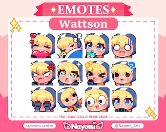 Apex Legends / Emote Wattson 12 / Pacchetto 1 / Emote Wattson / Emote Apex Legends / Emote per Twitch e Discord