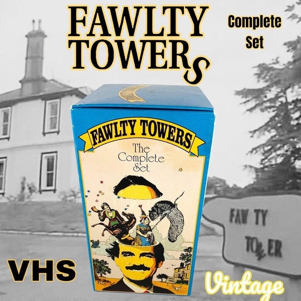 Fawlty Towers: The Complete Collection 4 Tape VHS BBC Video w/ John Cleese!