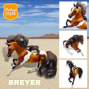 Breyer Vintage Brown & White Magnolia Horse with real Hair! RARE!