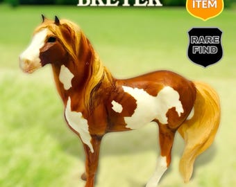 Breyer Vintage Reeves Classic Brown White & Tan Horse Mane Tail Retired! RARE!