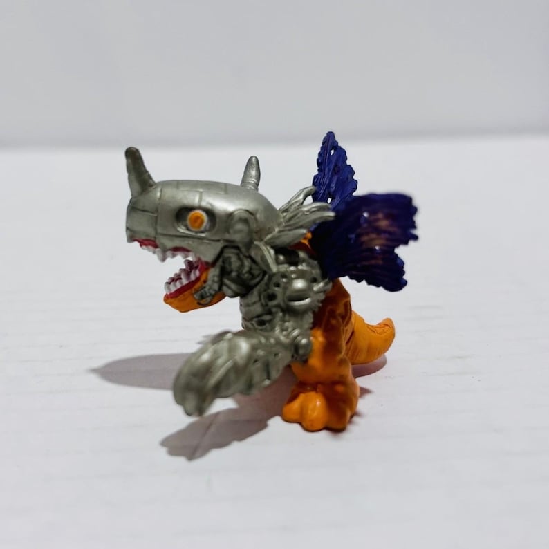 Figura de PVC en miniatura de Metal Greymon de Digimon Digital Monsters, de 3,8 cm (1,5 pulgadas), de 1997, de Bandai! imagen 6