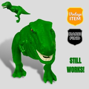 Vintage Universal Studios and U Drive Moving Dinosaur Toy Figure Jurassic Park