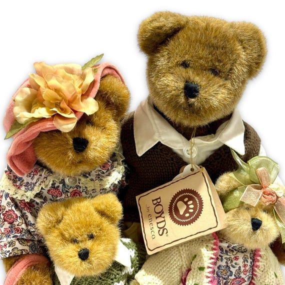 Vintage Boyds Bears Bearybrooks Family Circle of Love Signed With