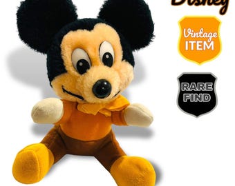 Disney Vintage Christmas Carol 17,8 cm Micky Maus Plüschtier Stofftier!