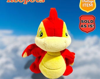 Vintage 2003 NEOPETS Red SCORCHIO Plush Dragon. Not Working.