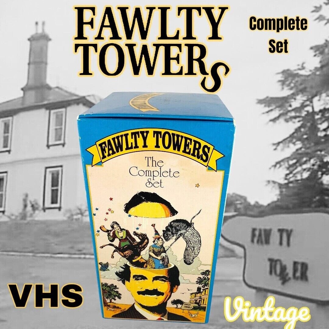 Fawlty Towers: The Complete Collection 4 Tape VHS BBC Video w/ John Cleese!