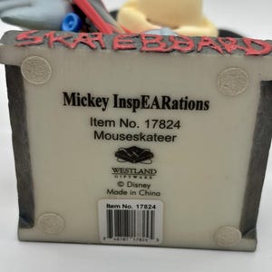 Disney 75th Mickey Mouseskateer 6" Resin Tony Hawk Figurine Inspearations 17824 bild 8