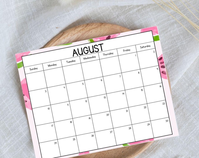 EDITABLE Monthly Calendar 2025 Bundle, Printable Fillable Monthly ...