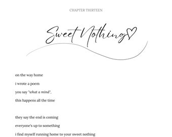 Taylor Swift - Sweet Nothing Poster Download digitale
