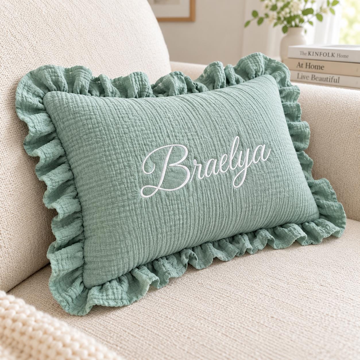Ruffle Pillow Case - Etsy