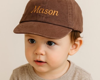 Personalisierte Baby-Baseballmütze, individuell gestickte Kindermütze, Sommer-Kleinkind-Namensmütze, Babypartygeschenk, Urlaubsmütze, erstes Geburtstagsgeschenk
