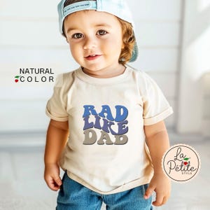 Rad Like Dad Toddler Shirt Funny Father&#39;s Day Kids Retro Shirt Dad Kids Shirt Rad Like Dad Kids Shirt Rad Like My Dad Toddler Shirt Love Dad