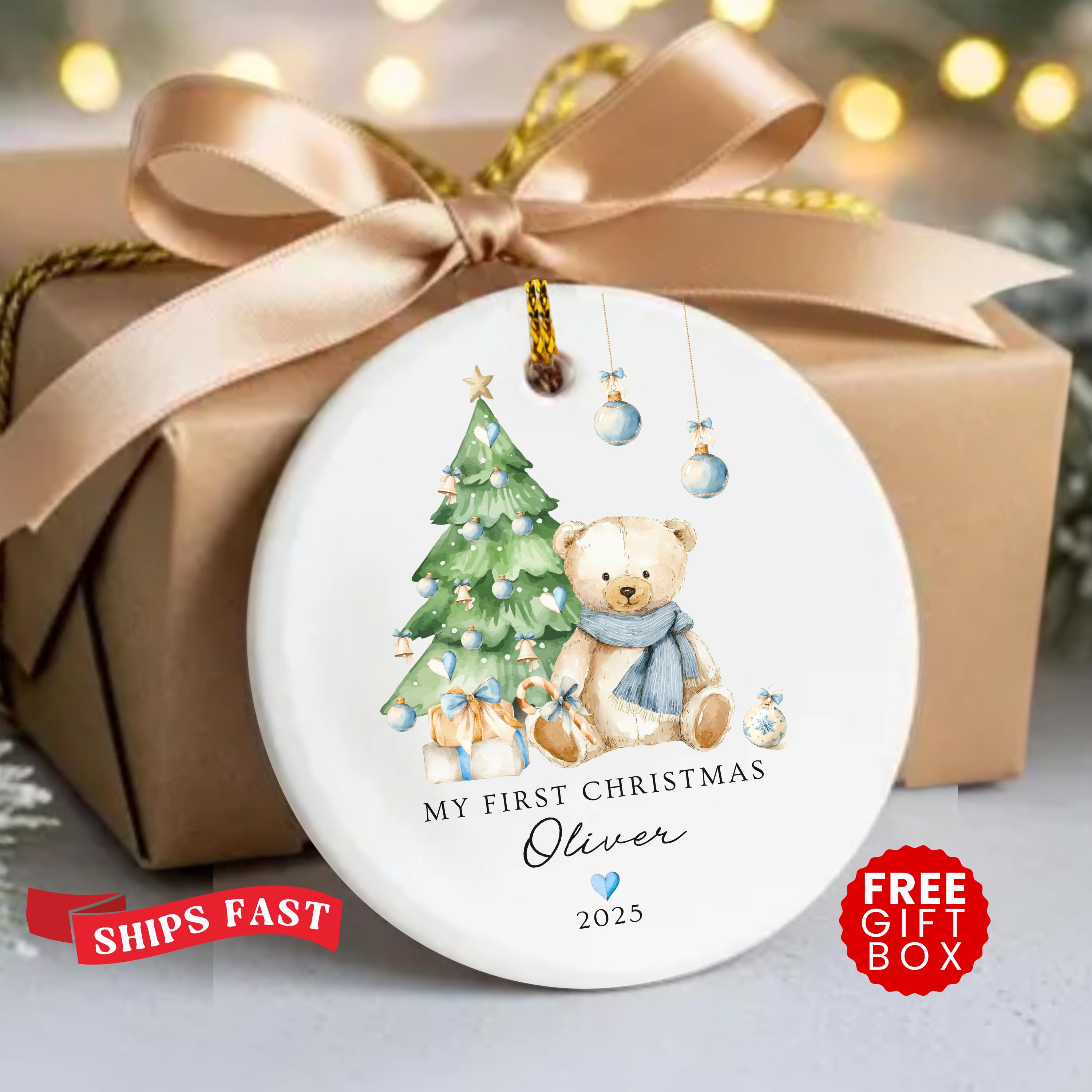 Personalized First Christmas Ornament 1st Christmas Ornament Boy Custom — free download