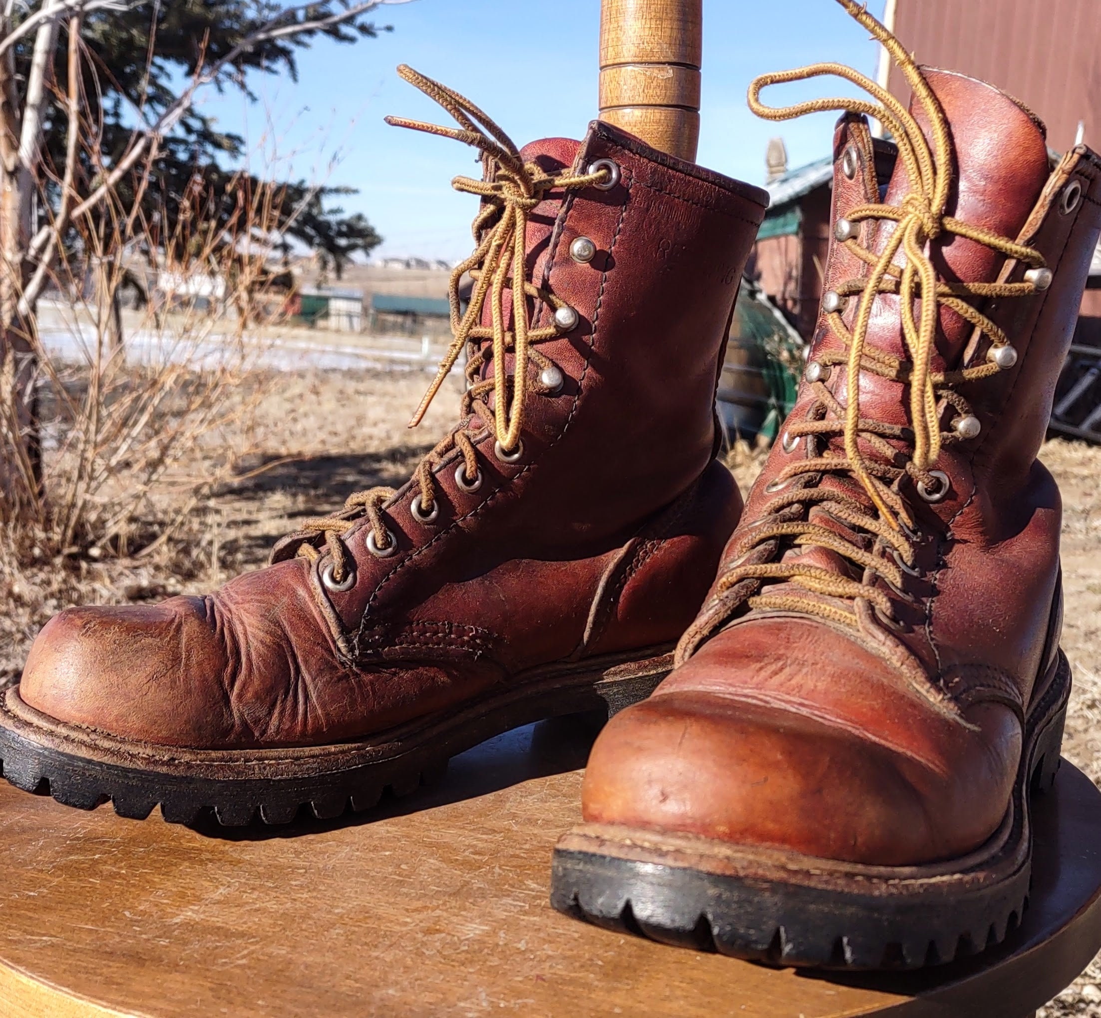 Red wing boots - Etsy España