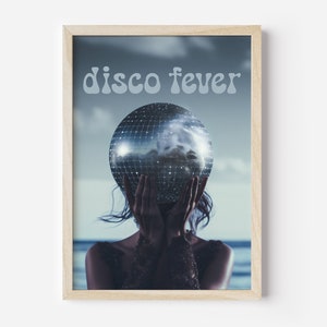 Disco Ball Wall Art, Retro Disco Ball Print, Preppy Wall Art, Girly Wall Art, Groovy Disco Ball Wall Art , Disco Ball, Disco Ball Poster