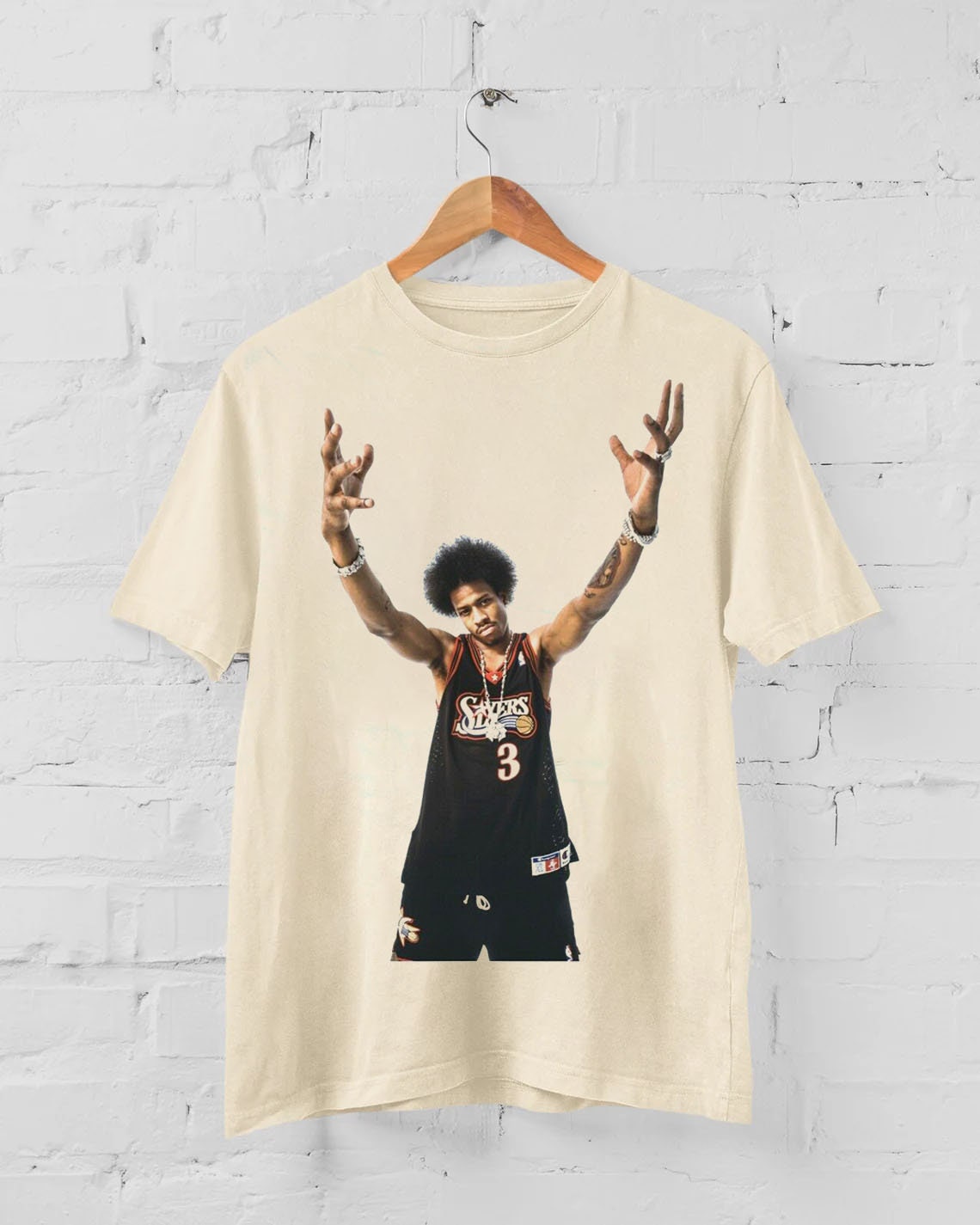 Allen Iverson T-Shirt Vintage 90s Basketball Kobe Bryant T shirt Sizes S -  2XL
