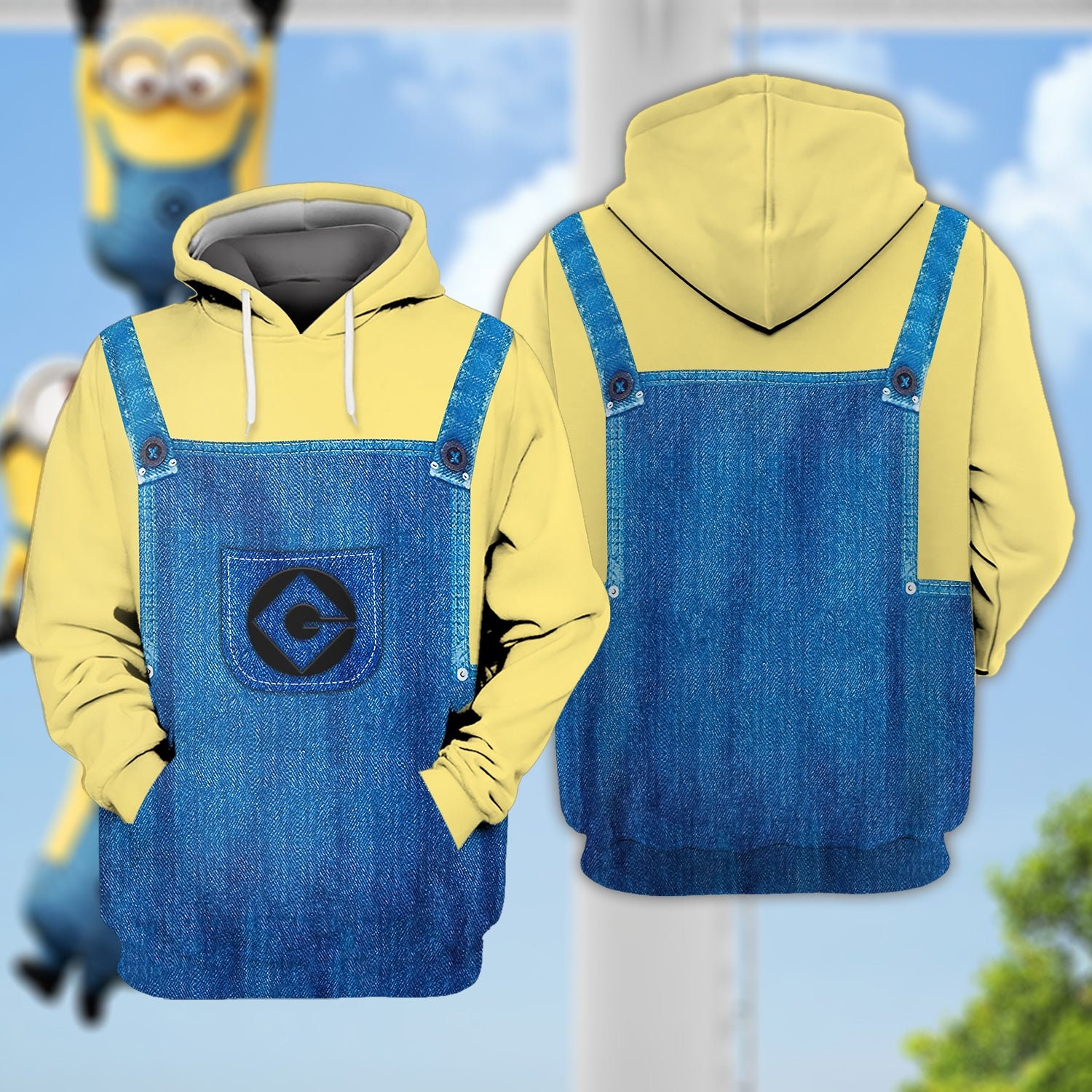 Minion adult hoodie - Etsy Polska