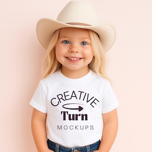 Bella and Canvas 3001Y White Mockup, Kid&#39;s T-Shirt Mockup, White T-Shirt Mockup, Youth T-Shirt Mockup, Summer T-shirt Mockup, toddler mockup