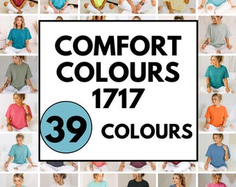 Comfort Colors 1717 bundle Mockup, MockUp bundle, Trendy Tshirt Mock-up, Oversized Shirt Mockup, 1717 tshirt mockup bundle, bundle tee