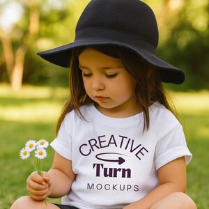 Kids White Tshirt Mockup, kids Boho Shirt Mockup, White Tee Girl Toddler Mockup, Child Bundle Bella Canvas Youth 3001Y, 64000B, Gildan 5000B