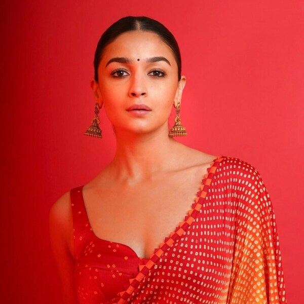 Alia Bhatt Colourfull Saree