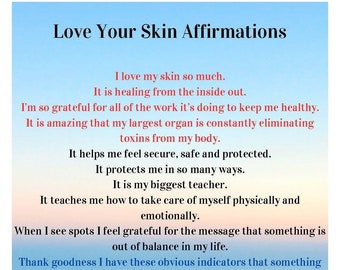 Love Your Skin Affirmations