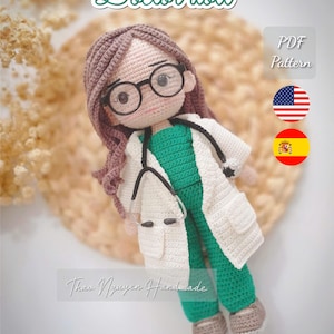 Amigurumi Doctor Doll Crochet Pattern: Medical Student Gift (PDF Pattern)