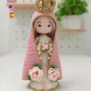 Jungfrau Maria Häkelanleitung – Amigurumi katholische Puppe – Religiöses Handmade DIY PDF Tutorial